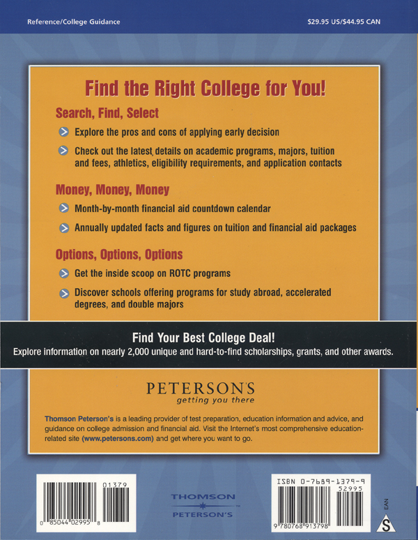 Peterson's FourYear Colleges 2005 with CDR/1